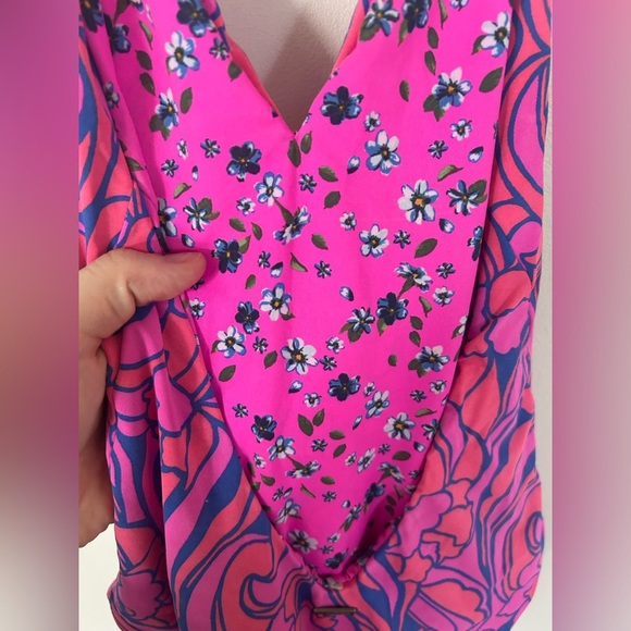 Maaji Spiral Cardamom Classic Halter High Leg One Piece Rosado Reversible Small - Picture 10 of 12